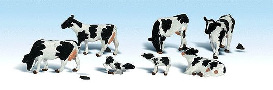 Woodland Scenics HO Holstein Cows 6pkg