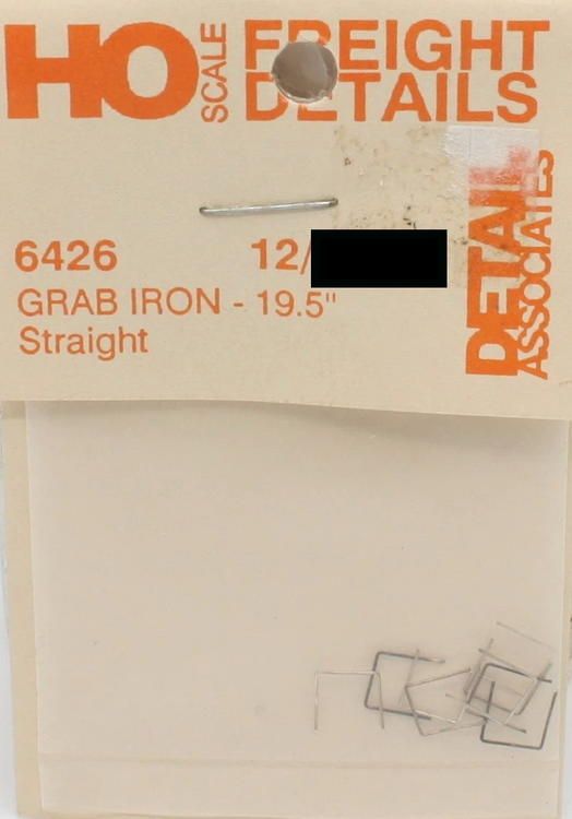 Detail Associates HO Freight Car Grab Irons - 19-1/2