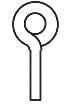 Cal Scale HO Lift Rings - .012 Wire pkg(20)