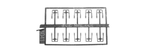 Tichy Train Group HO Freight Car Stirrups pkg(10) - Slant - Side Mount