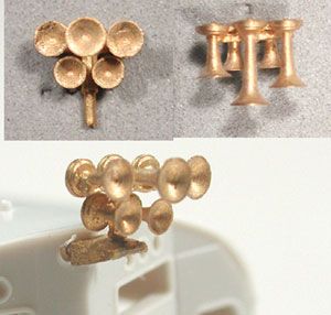 Cal Scale HO Air Horn (Unpainted Brass Casting) - Nathan 5-Chime K5h (BC Rail Diesels)