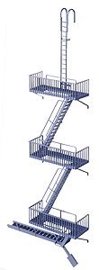 Walthers Cornerstone HO Vintage Fire Escape - Kit