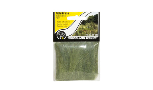 Woodland Scenics Field Grass - .28oz 8g Medium Green
