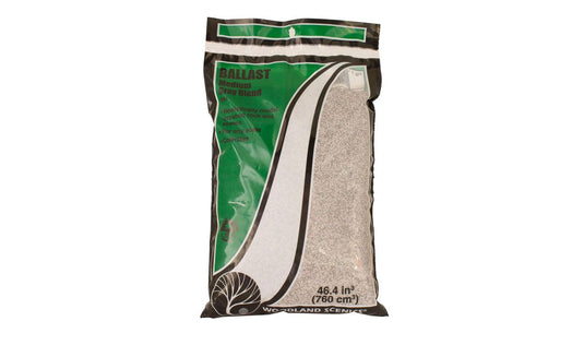Woodland Scenics Ballast Medium Gray Blend bag 24oz 680g