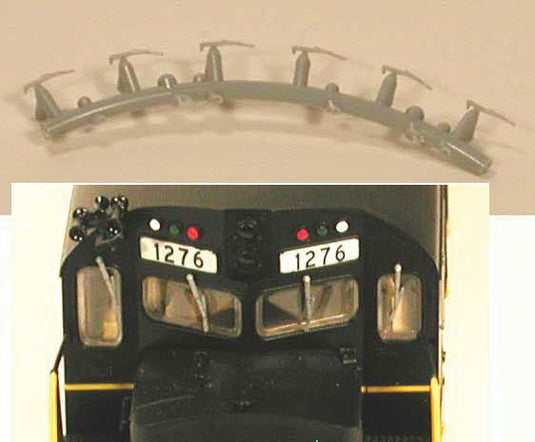 Cal Scale HO Windshield Wipers - Plastic - pkg(6)
