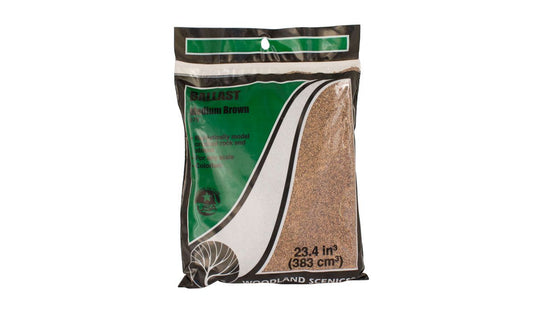 Woodland Scenics Ballast Medium Brown 12oz 340g