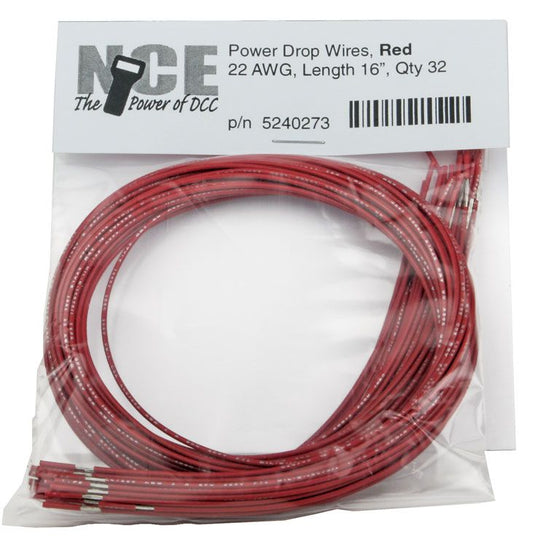 NCE Power Drop 22AWG Wire Feeders - Red 16
