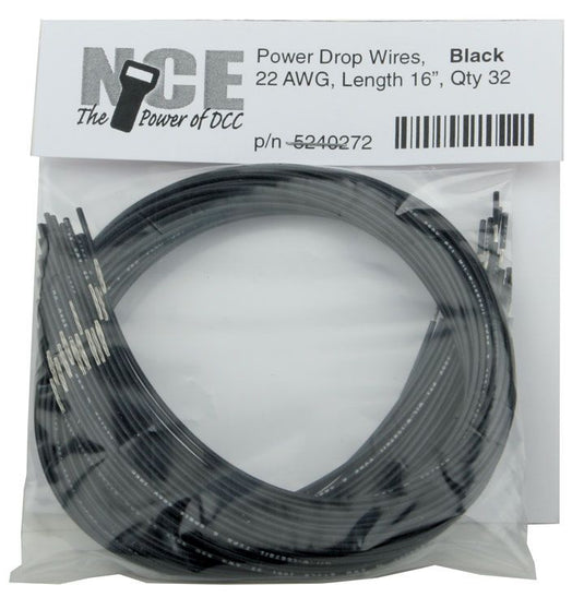 NCE Power Drop 22AWG Wire Feeders - Black 16