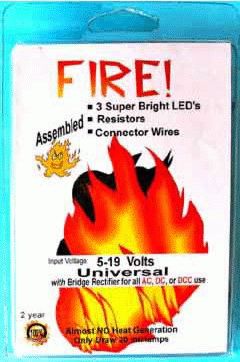 Evan Designs Universal Input -- 18V 1.8mm LEDs Fire Kit