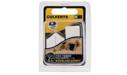 Woodland Scenics N scale Culverts - Timber pkg(2)