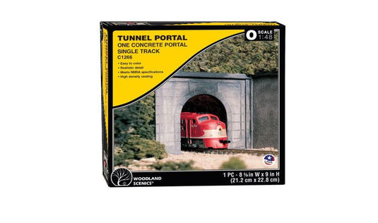 Woodland Scenics O scale Concrete Portal - Single Track