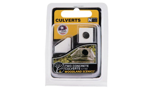 Woodland Scenics N scale Culverts - Concrete pkg(2)