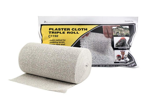 Woodland Scenics Plaster Cloth Triple Roll 8" x 45' 20.3 x 114cm