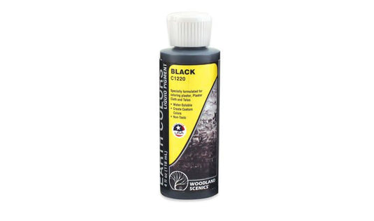 Woodland Scenics Earth Color Liquid Pigment - Black 4oz 118mL Bottle