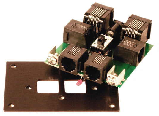 NCE UTP-CAT5 Fascia Panel - With 2 CAT RJ45 Sockets on Back