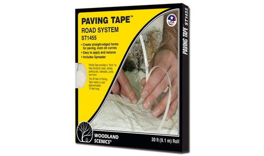 Woodland Scenics Paving Tape - Road System - 1/4 x 30'  .62cm x 9m