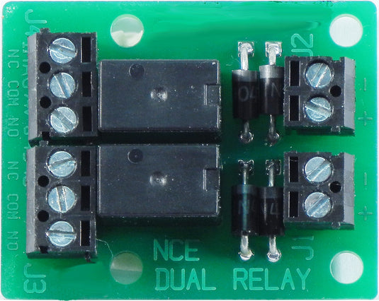 NCE Dual Relay - 2-Amp Relay for Connection to Switch-It or Switch 8 Accessory Decoder