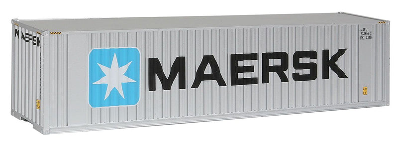 Load image into Gallery viewer, Walthers SceneMaster HO conteneur 40 pi grand volume à parois ondulées (toit plat) – Maersk (949-8201)