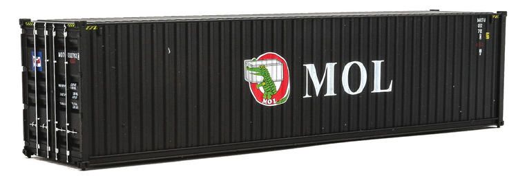 Load image into Gallery viewer, Walthers SceneMaster HO conteneur 40 pi grand volume à parois ondulées (panneaux latéraux) – Mitsui OSK Lines (949-8264)