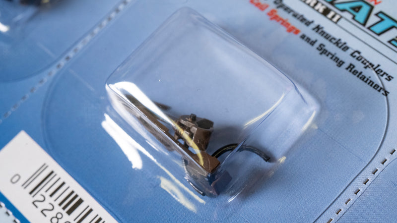 Load image into Gallery viewer, Bachmann HO E-Z Mate Mark II Couplers w/Metal Coil Spring - Long Center Shank Style 1 Pair
