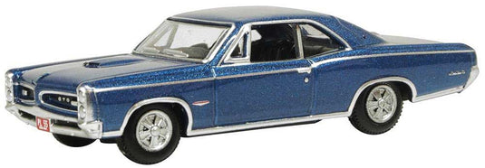 Oxford Diecast HO 1966 Pontiac GTO - Fontaine Blue