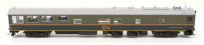 Load image into Gallery viewer, Broadway Limited Imports HO CN Track Inspection Car, IC #800653, "Sandford Fleming", Green/Black/Yellow