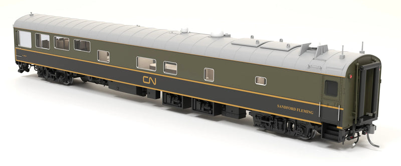 Load image into Gallery viewer, Broadway Limited Imports HO CN Track Inspection Car, IC #800653, "Sandford Fleming", Green/Black/Yellow