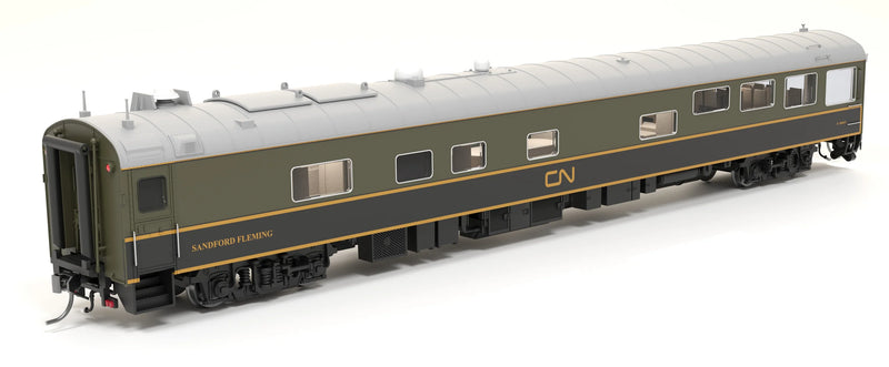 Load image into Gallery viewer, Broadway Limited Imports HO CN Track Inspection Car, IC #800653, "Sandford Fleming", Green/Black/Yellow