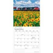 Chargez l'image dans la visionneuse de la galerie, Brown Trout 2026 Wall Calendar - Canadian Trains