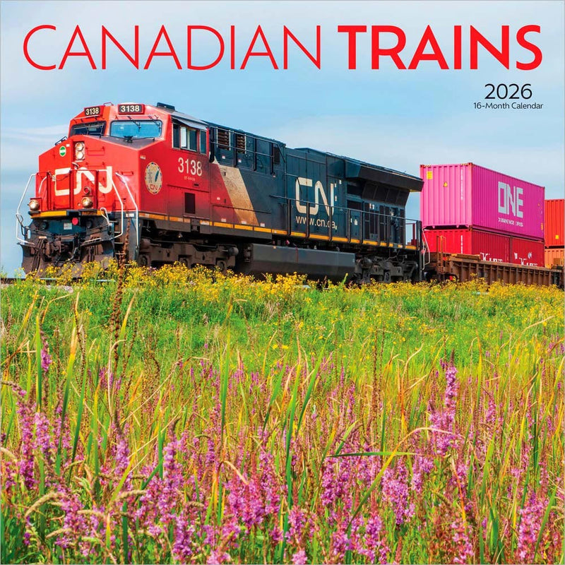Chargez l'image dans la visionneuse de la galerie, Brown Trout 2026 Wall Calendar - Canadian Trains