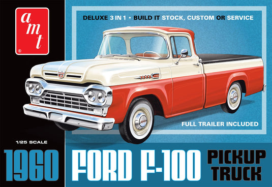 AMT 1/25 1960 Ford F-100 Pickup w/Trailer