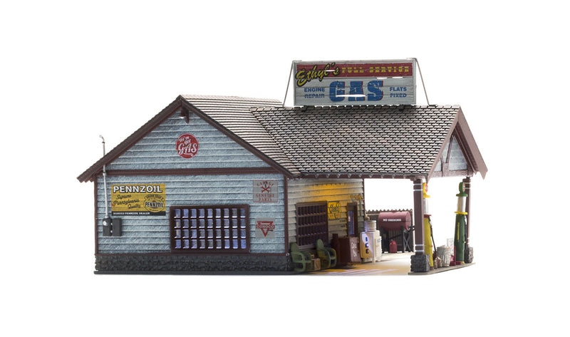 Chargez l'image dans la visionneuse de la galerie, Woodland Scenics HO Built & Ready - Assembled - Ethyl's Gas & Service