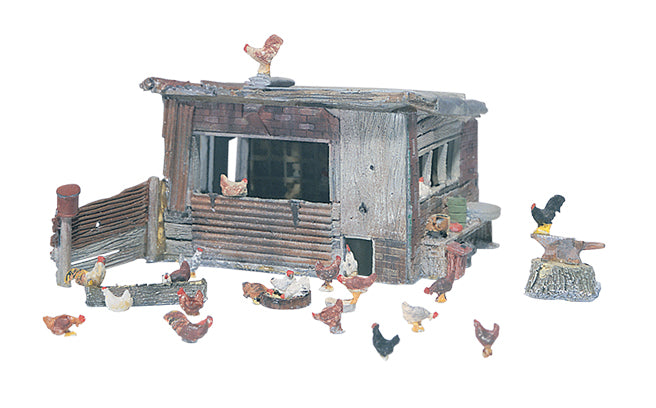 Load image into Gallery viewer, Woodland Scenics HO Chicken Coop - Kit