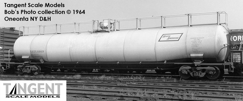 Chargez l'image dans la visionneuse de la galerie, Tangent Scale Models HO Wagon-citerne NACC 1963-Design 30,000 Gallon double paroi GPL/AA - NATX - Location