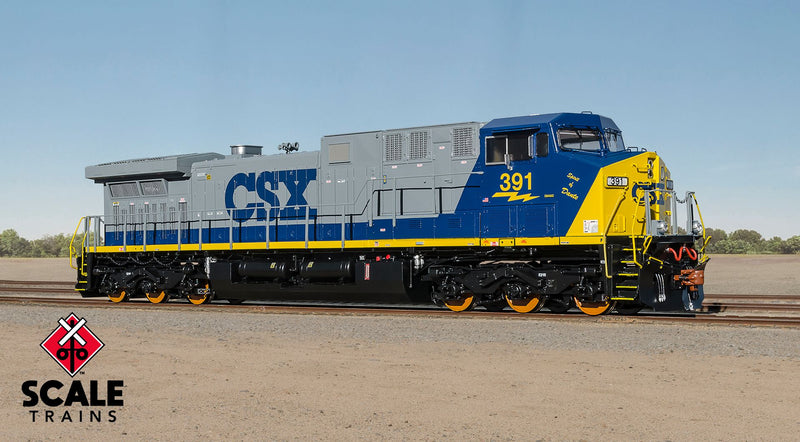Chargez l'image dans la visionneuse de la galerie, ScaleTrains Rivet Counter HO GE AC4400CW w/DCC & Sound - CSX / YN2 / Spirit of Dante : #391