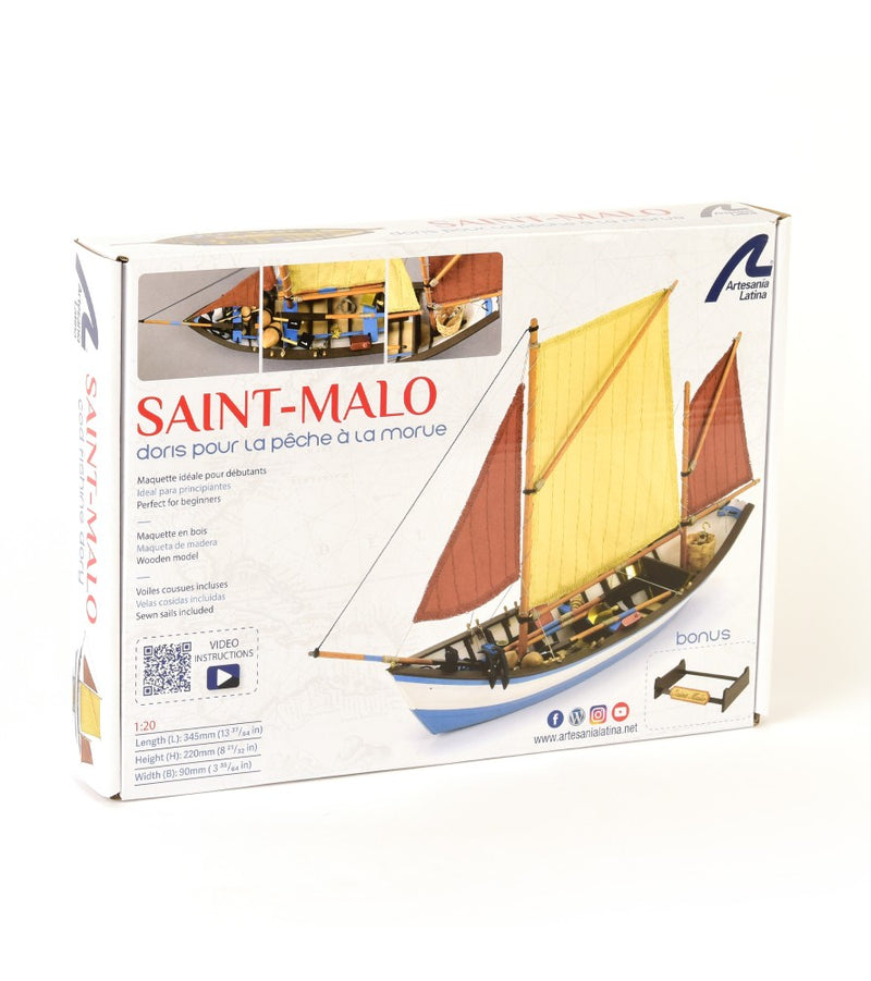 Chargez l'image dans la visionneuse de la galerie, Artesania Latina 1-20 Doris Saint-Malo Wooden Model Fishing Boat - Kit