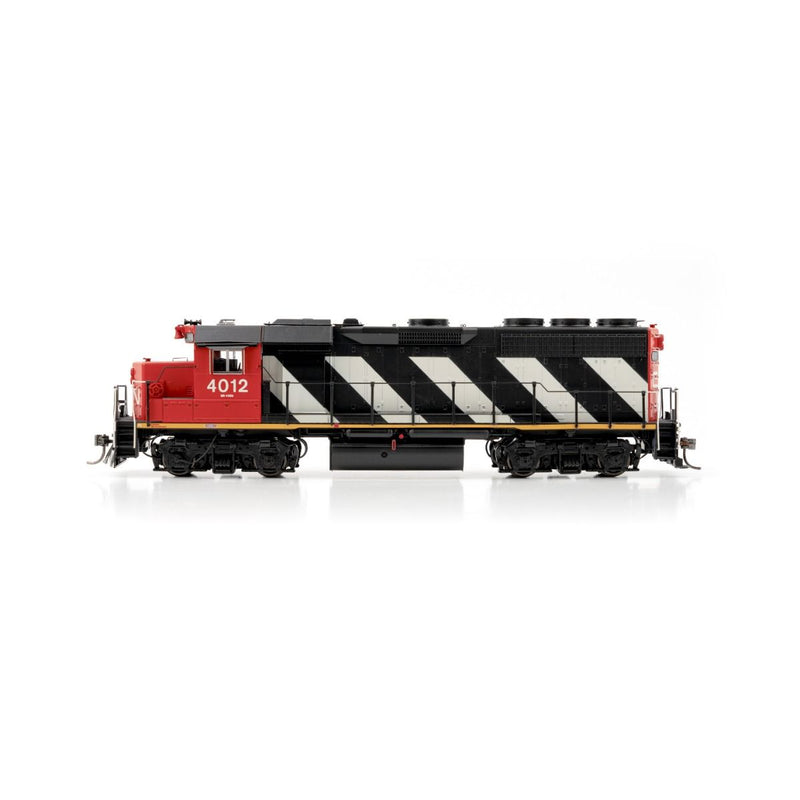 Load image into Gallery viewer, Rapido Trains HO GMD GP40 DCC & Sound - Canadaen National (Zebra Stripes)