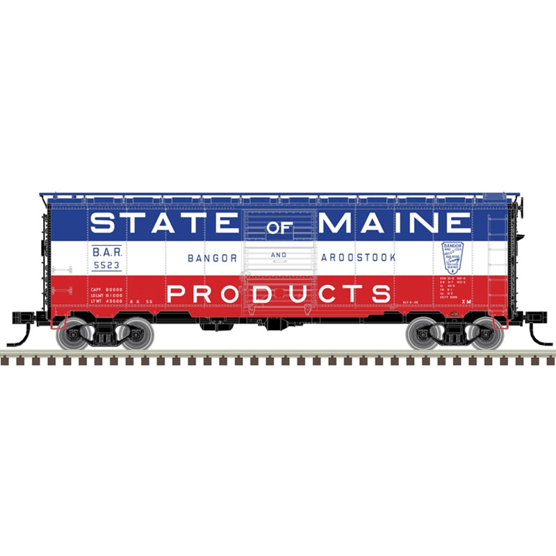 Load image into Gallery viewer, Atlas Master Line HO 1932 ARA 40' Steel Boxcar - Bangor & Aroostook - State of Maine