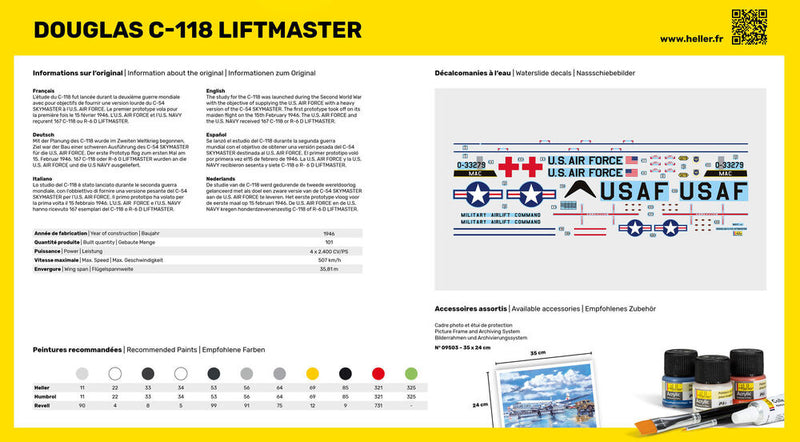 Load image into Gallery viewer, Heller 1/72 Douglas C-118 Liftmaster - Kit
