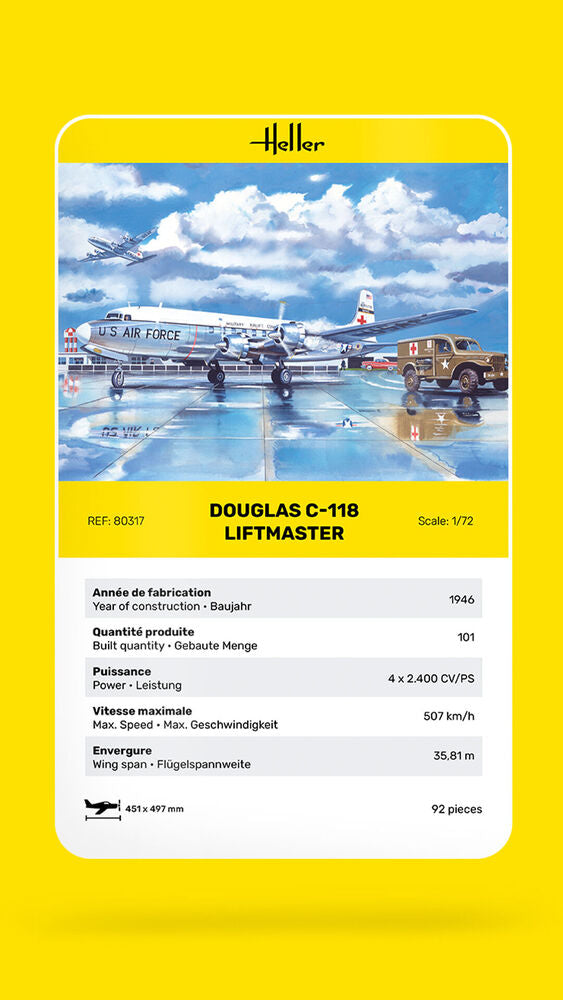 Load image into Gallery viewer, Heller 1/72 Douglas C-118 Liftmaster - Kit
