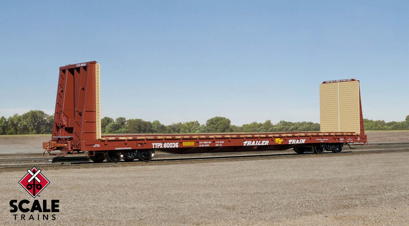 Load image into Gallery viewer, ScaleTrains Rivet Counter HO Scale F68AH Bulkhead Flat Car - TTPX