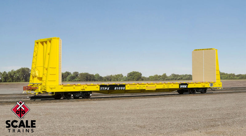 Load image into Gallery viewer, ScaleTrains Rivet Counter HO Scale F68AH Bulkhead Flat Car - TTPX