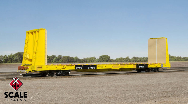 Load image into Gallery viewer, ScaleTrains Rivet Counter HO Scale F68AH Bulkhead Flat Car - TTPX