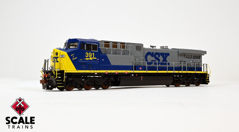 Chargez l'image dans la visionneuse de la galerie, ScaleTrains Rivet Counter HO GE AC4400CW w/DCC & Sound - CSX / YN2 / Spirit of Dante : #391