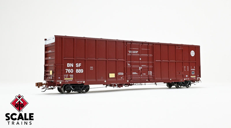 Chargez l'image dans la visionneuse de la galerie, ScaleTrains Rivet Counter HO Trinity 60' 7500 8' Double-Plug-Door High-Cube Boxcar - BNSF
