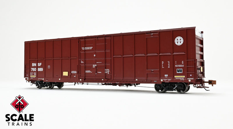 Chargez l'image dans la visionneuse de la galerie, ScaleTrains Rivet Counter HO Trinity 60' 7500 8' Double-Plug-Door High-Cube Boxcar - BNSF