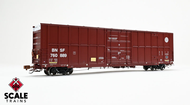 Chargez l'image dans la visionneuse de la galerie, ScaleTrains Rivet Counter HO Trinity 60' 7500 8' Double-Plug-Door High-Cube Boxcar - BNSF