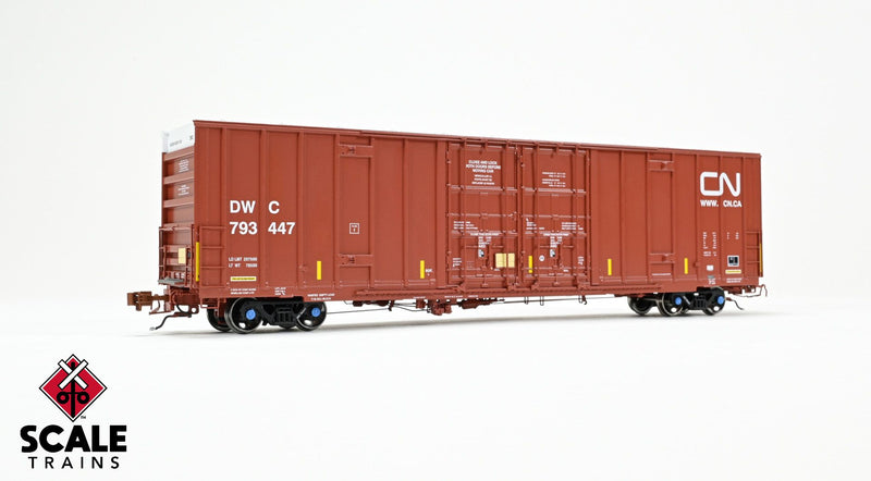 Chargez l'image dans la visionneuse de la galerie, ScaleTrains Rivet Counter HO Trinity 60' 7500 8' Double-Plug-Door High-Cube Boxcar - Canadian National
