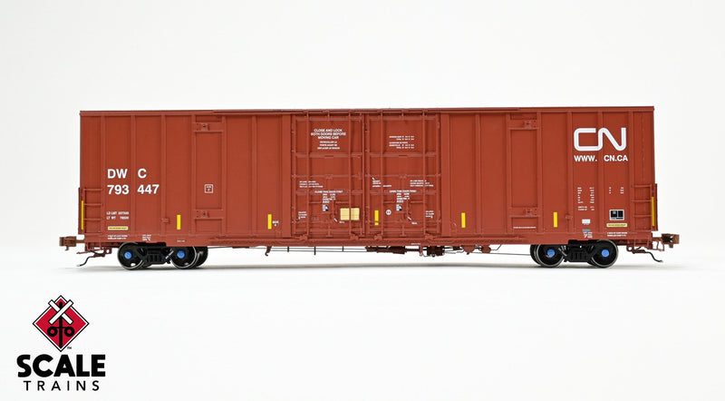 Chargez l'image dans la visionneuse de la galerie, ScaleTrains Rivet Counter HO Trinity 60' 7500 8' Double-Plug-Door High-Cube Boxcar - Canadian National