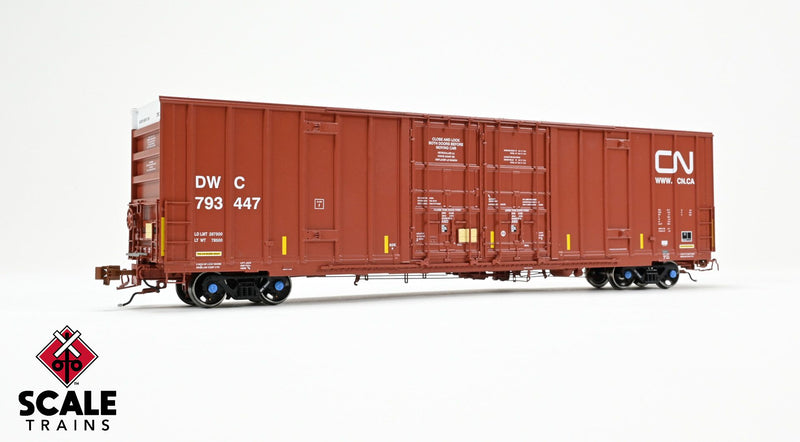 Chargez l'image dans la visionneuse de la galerie, ScaleTrains Rivet Counter HO Trinity 60' 7500 8' Double-Plug-Door High-Cube Boxcar - Canadian National